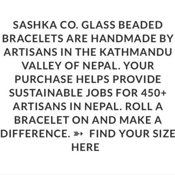 Set of 2 Sashka Turquoise & Turquoise/Pink/Silver Glass Beaded Bracelets - Picture 11 of 11